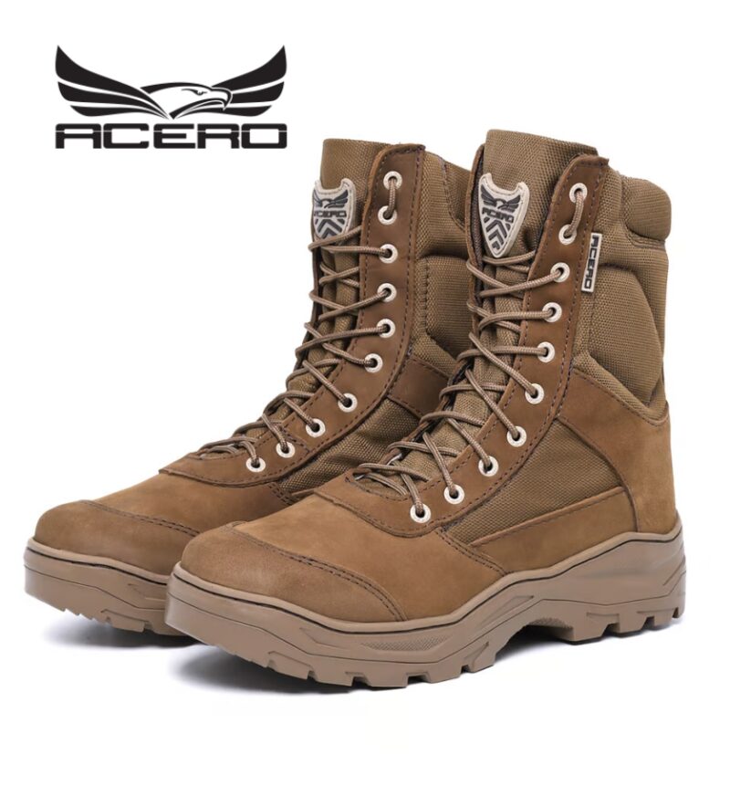 Bota coturno coyote Acero