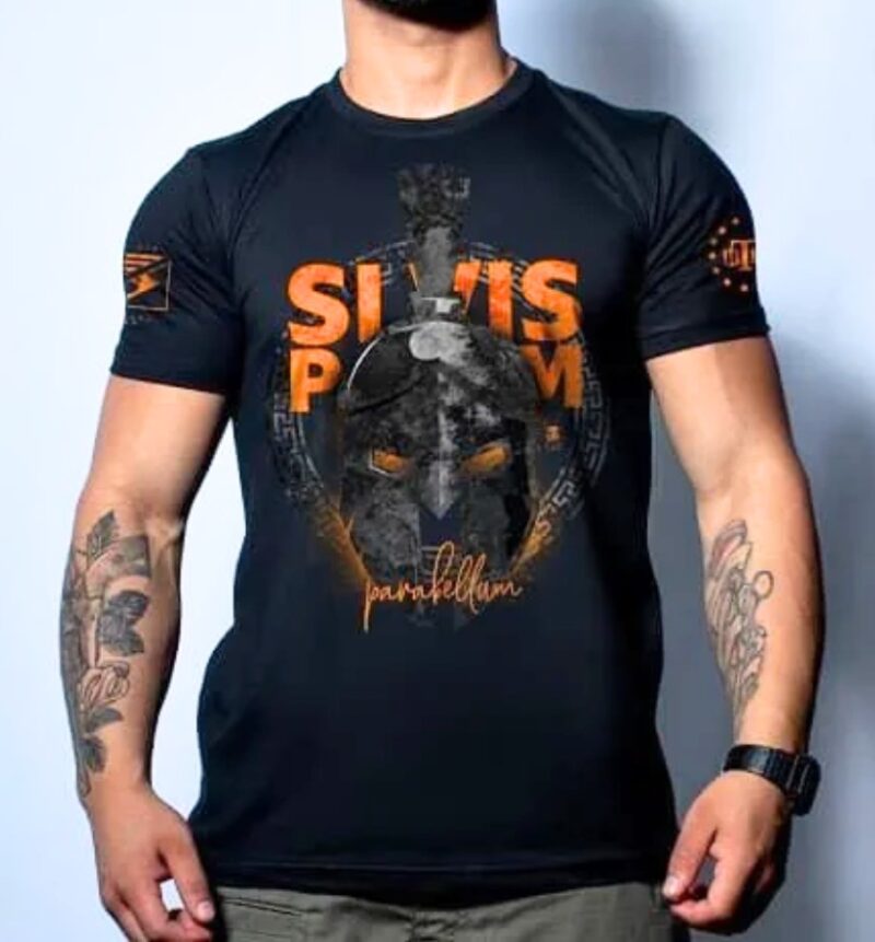 Camiseta Sivis Pacem Parabellum laranja Team Six