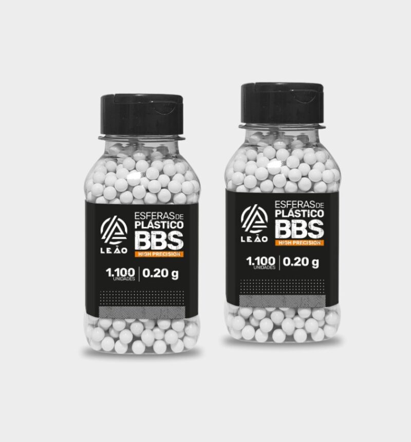 Esfera Airsoft BBs 0.20g 6mm - 1100 bolinhas