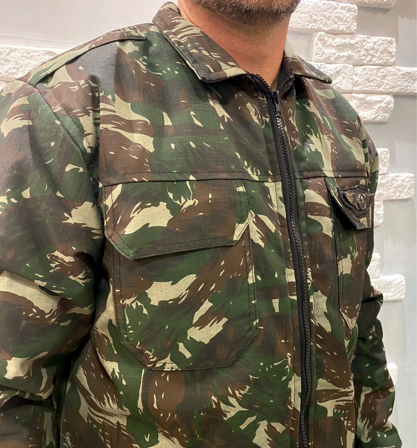 Jaqueta store camuflada exercito