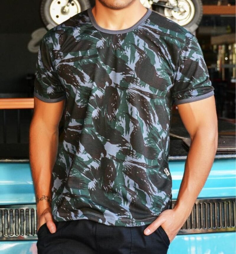 Camiseta Exercito Brasileiro Verde com punho