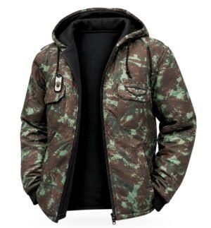 Jaqueta camuflado exército brasileiro com capuz