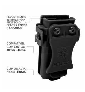 Porta carregador universal velado preto