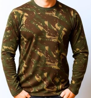 Camiseta Manga longa Camuflado Exercito Brasileiro Verde