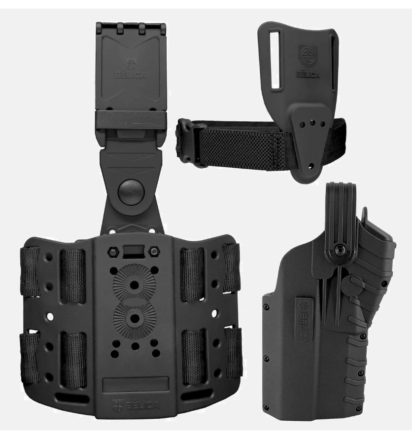 Combo Coldre G5F MID RIDE com protetor de red dot – Destro